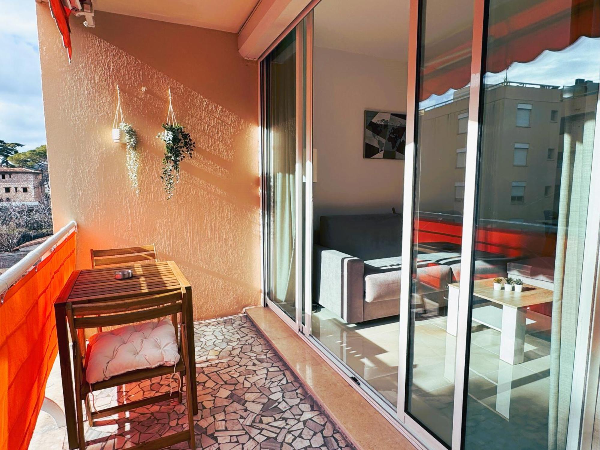 Studio Climatise 600M De La Plage Cagnes-sur-Mer Extérieur photo